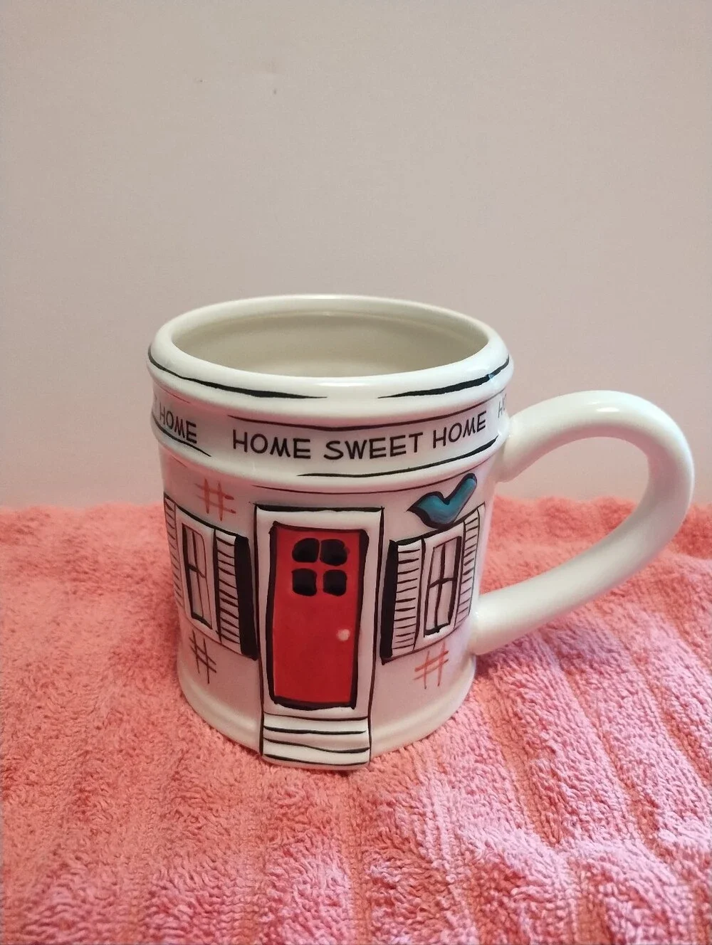 Pier One Home Sweet Home Ceramic Mug with Red Door